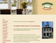 Tablet Screenshot of kaffeekannen-ferienwohnungen-flensburg.de